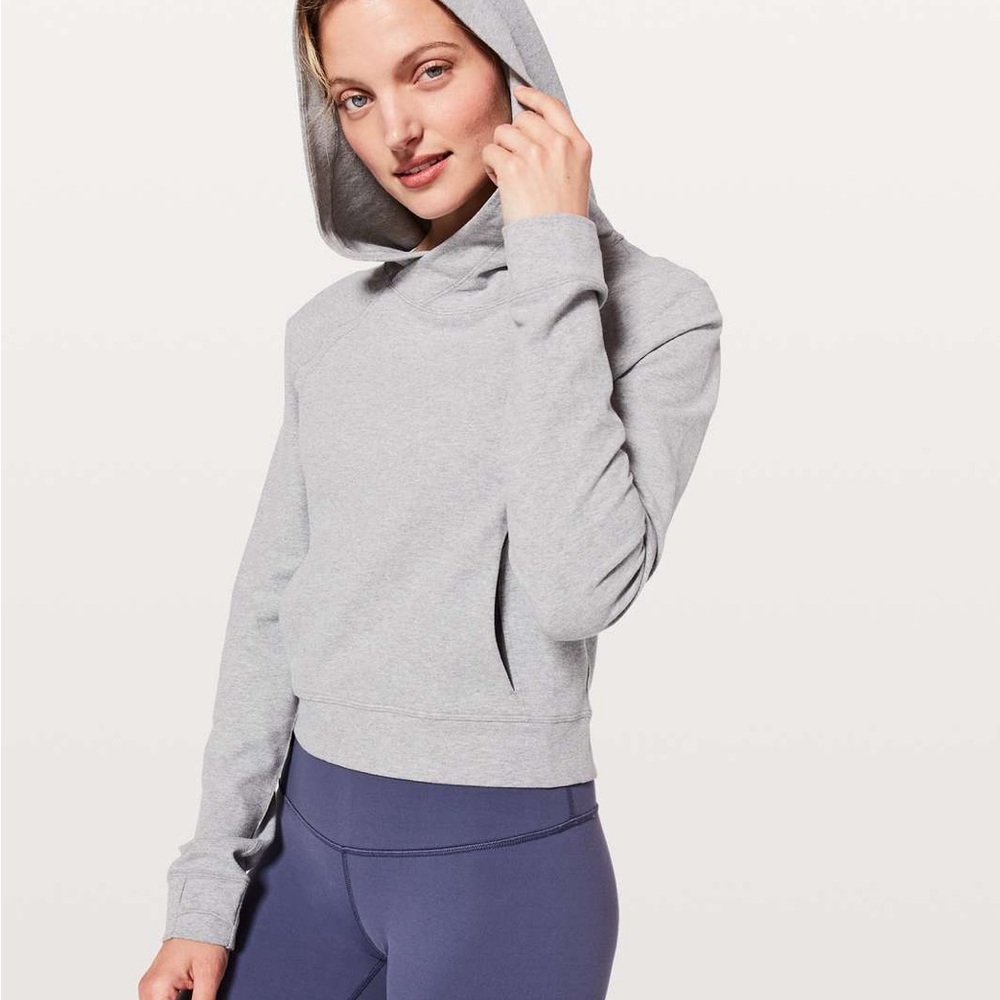 Lululemon Light Gray Women's Hoodie Sweatshirt